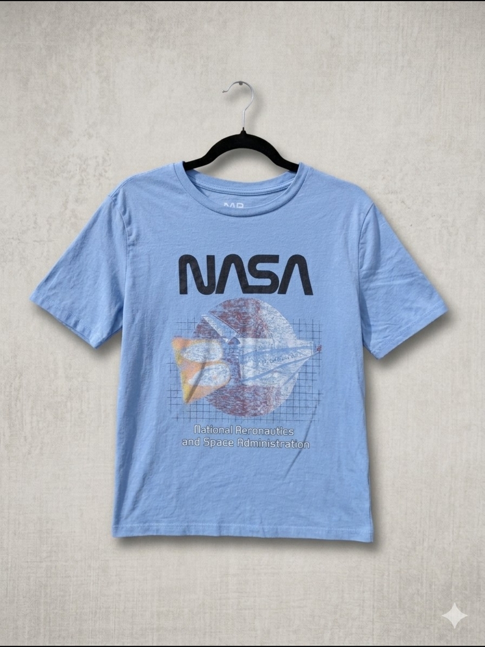 MAD Engine Light Blue Crewneck Graphic Tee